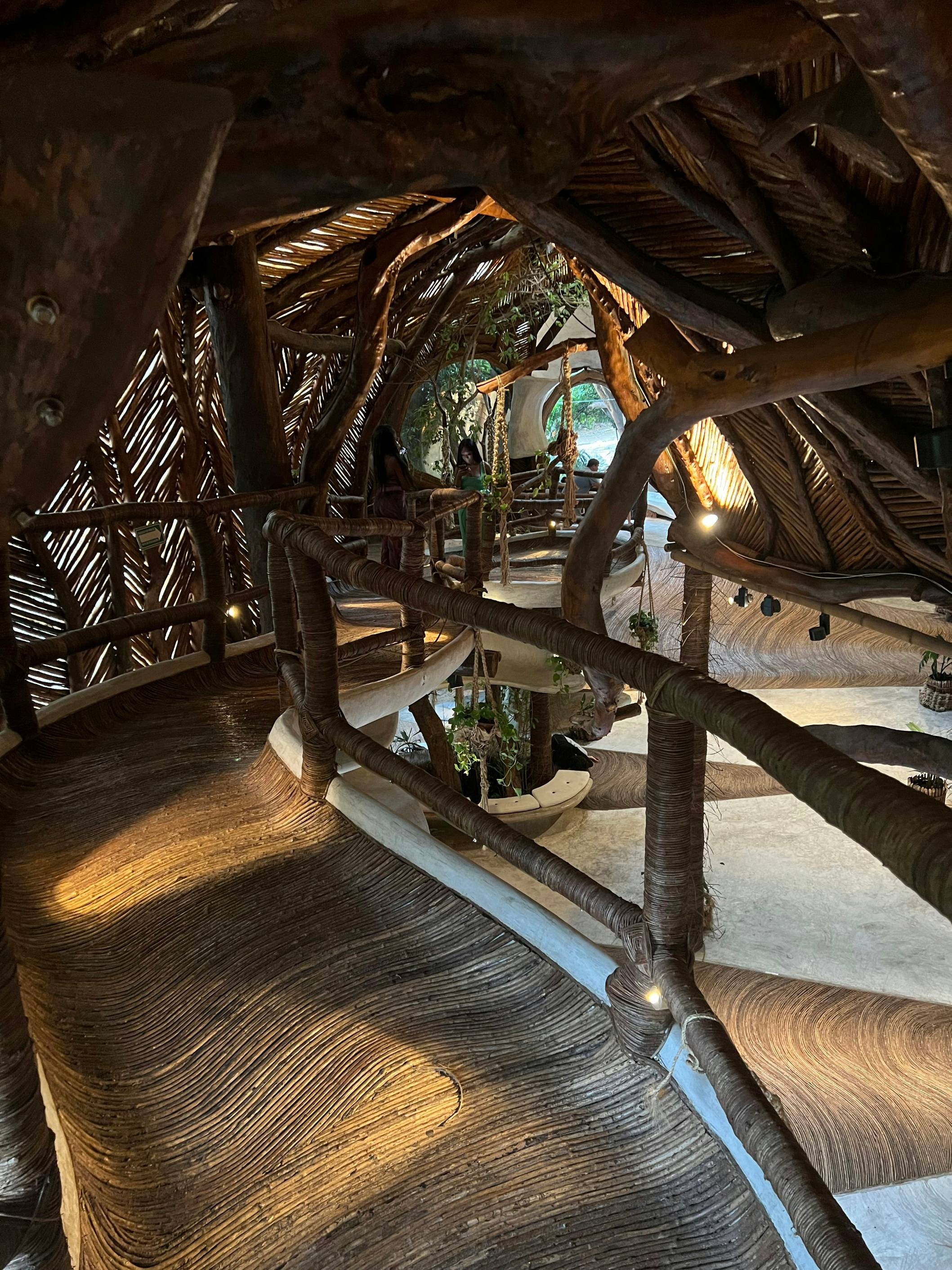a close-up of a wooden structure